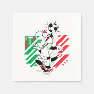 SYLVESTER™ Team Italië Voetbal Grafisch Servet