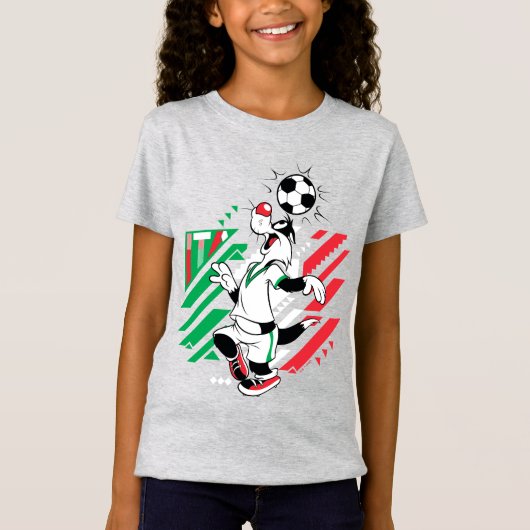 SYLVESTER™ Team Italië Voetbal Grafisch T-shirt (Voorkant)