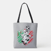 SYLVESTER™ Team Italië Voetbal Grafisch Tote Bag (Achterkant)