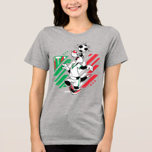 SYLVESTER™ Team Italië Voetbal Grafisch Tri-Blend Shirt