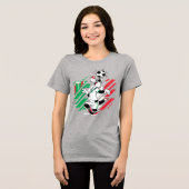 SYLVESTER™ Team Italië Voetbal Grafisch Tri-Blend Shirt (Voorkant volledig)