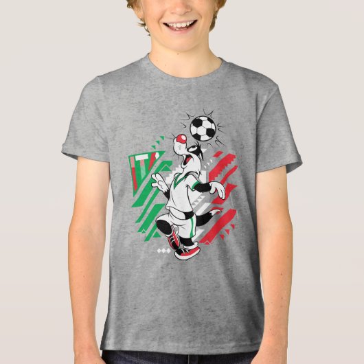 SYLVESTER™ Team Italy Soccer Graphic Tri-Blend Shirt (Voorkant)