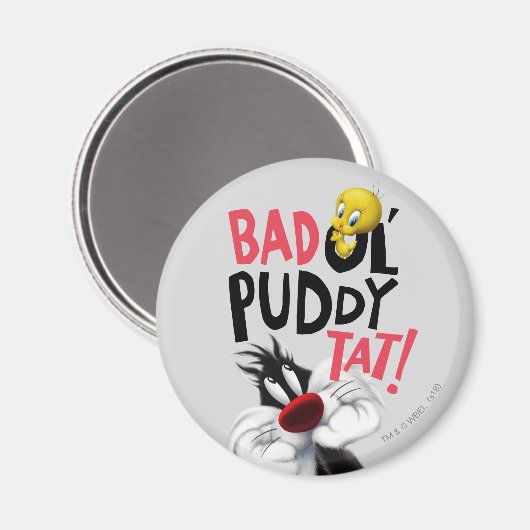 SYLVESTER™ & TWEETY™- Bad Ol' Puddy Tat Magneet (Voorkant / Achterkant)