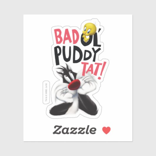 SYLVESTER™ & TWEETY™- Bad Ol' Puddy Tat Sticker (Vel)