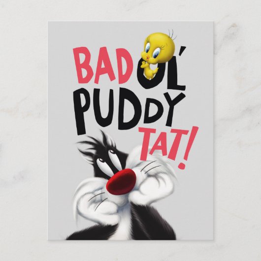 SYLVESTER™ & TWEETY™ - Gemiddelde Ol' Puddy Tat Briefkaart (Voorkant)