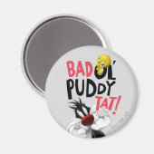 SYLVESTER™ & TWEETY™- Slecht ouwe Puddy Tat Magneet (Voorkant / Achterkant)