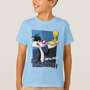SYLVESTER™ & TWEETY™ "We gaan sandwich spelen" T-shirt