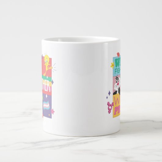 SYLVESTER™ & TWEETY™| We vechten samen met trots Grote Koffiekop (Voorkant)