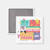 SYLVESTER™ & TWEETY™| We vechten samen met trots Magneet (Voorkant / Achterkant)