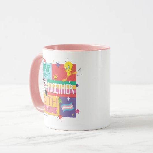 SYLVESTER™ & TWEETY™| We vechten samen met trots Mok (Voorkant links)