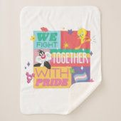 SYLVESTER™ & TWEETY™| We vechten samen met trots Sherpa Deken (Voorkant)