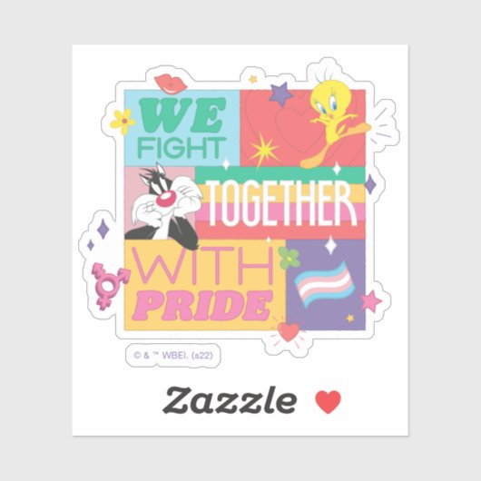 SYLVESTER™ & TWEETY™| We vechten samen met trots Sticker (Vel)