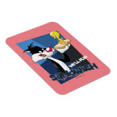 SYLVESTER™ & TWEETY™ "We'll Play Sandwich" Magneet (Rechterzijde)
