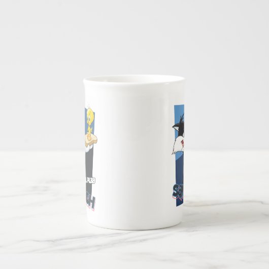 SYLVESTER™ & TWEETY™ "We'll Play Sandwich" Porselein Kop (Voorkant)