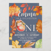 Sylvester waterkleur herfst egel kaart (Voorkant / Achterkant)