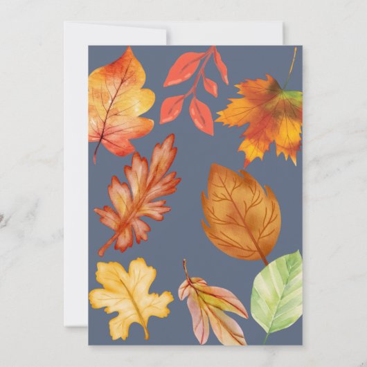 Sylvester waterverf herfst egel kaart (Achterkant)