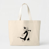 SYLVESTER™ Zingend Grote Tote Bag (Voorkant)