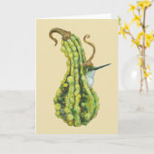 Sylvia de kolibriekaart kaart (Gele Bloem)