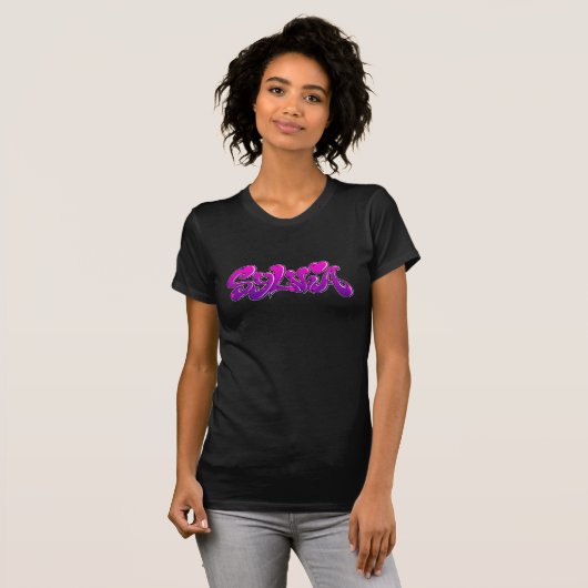 SYLVIA Graffiti Name - T-shirt (Voorkant volledig)