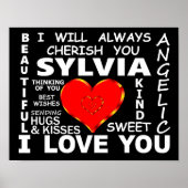 Sylvia I Love You Poster (Voorkant)