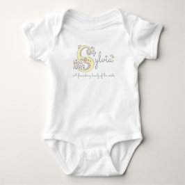 Sylvia meisjesnaam betekent monogram romper