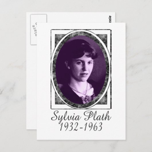 Sylvia Plath Briefkaart (Voorkant / Achterkant)