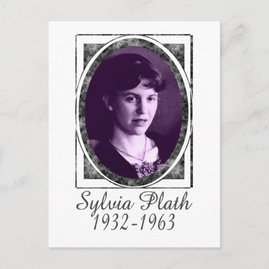 Sylvia Plath Briefkaart (Voorkant)