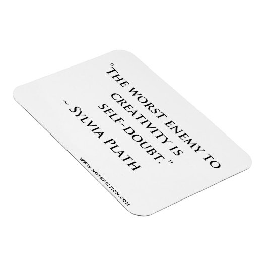 Sylvia Plath citaat magneet (Rechterzijde)