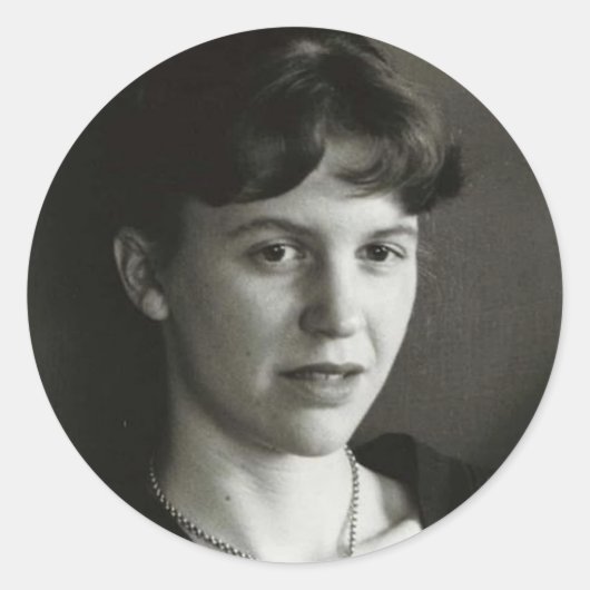 Sylvia Plath Foto sticker (Voorkant)