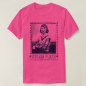 Sylvia Plath Retro Fan Art Design 1 T-shirt (Design voorkant)