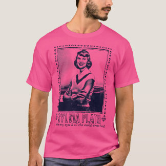Sylvia Plath Retro Fan Art Design 1 T-shirt