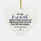 SylviasStory Heart Shakespeare Ornament (Voorkant)