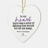 SylviasStory Heart Shakespeare Ornament (Links)