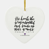 SylviasStory Psalm 147:3 Ornament hart (Voorkant)
