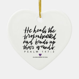 SylviasStory Psalm 147:3 Ornament hart
