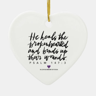 SylviasStory Psalm 147:3 Ornament hart