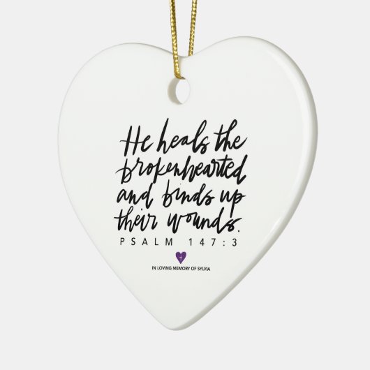 SylviasStory Psalm 147:3 Ornament hart (Links)