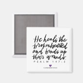 SylviasStory Psalm Square Magnet (Voorkant / Achterkant)