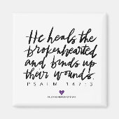 SylviasStory Psalm Square Magnet (Voorkant)