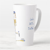 'Sylvie' Life is geen proefrun latte Mok (Rechterhoek)