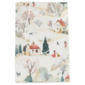 Sylvoria - Naives Landschaftsmuster (6/8) Medium Cadeauzakje (Voorkant)