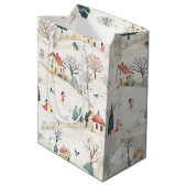 Sylvoria - Naives Landschaftsmuster (6/8) Medium Cadeauzakje (Achterkant Gekanteld)