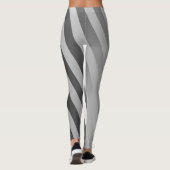 Symanse monogramme zwarte grijze verloopgym leggings (Achterkant)
