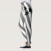 Symanse monogramme zwarte grijze verloopgym leggings (Links)