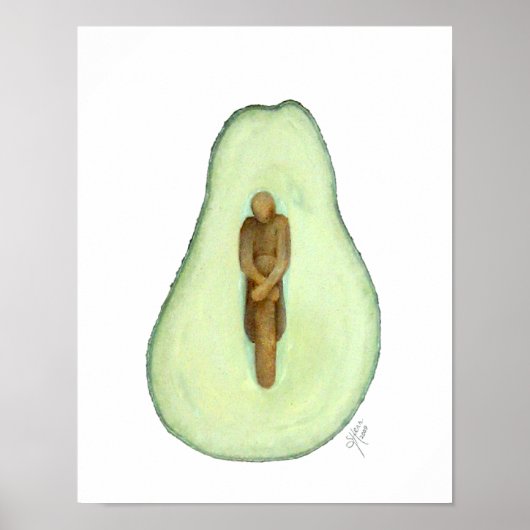 Symbiosis Avocado Poster (Voorkant)