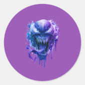 Symbiote Spatten Uitgestanste Vinyl Stickers (Voorkant)