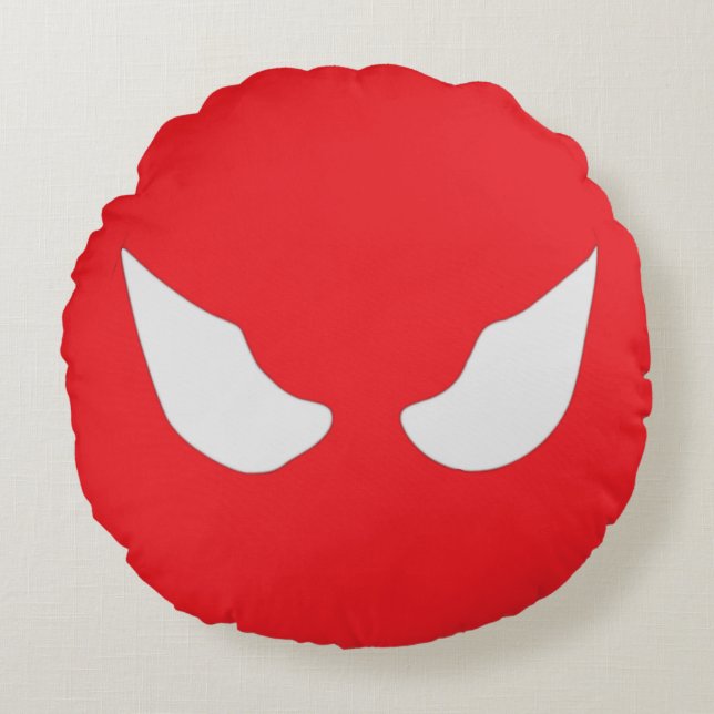 Symbiote Stare – vet Rond Kussen (Voorkant)