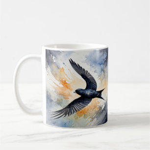 Symbiotic Sky Dancer: Graceful Swift Bird Koffiemok