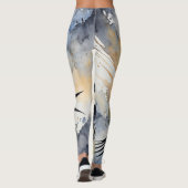 Symbiotic Sky Dancer: Graceful Swift Bird Leggings (Achterkant)