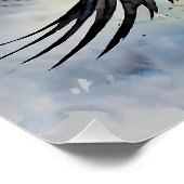 Symbiotic Sky Dancer: Graceful Swift Bird Perfect Poster (Hoek)